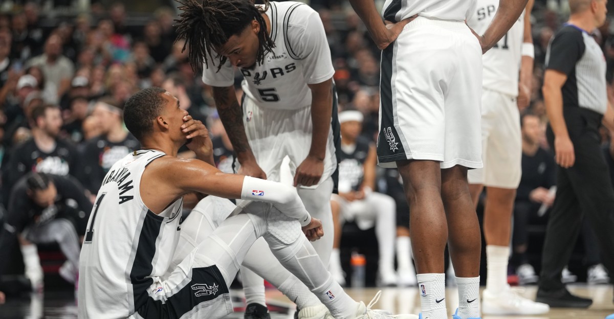 Victor Wembanyama exits Game 2 vs. Trail Blazers with concussion | Pounding The Rock