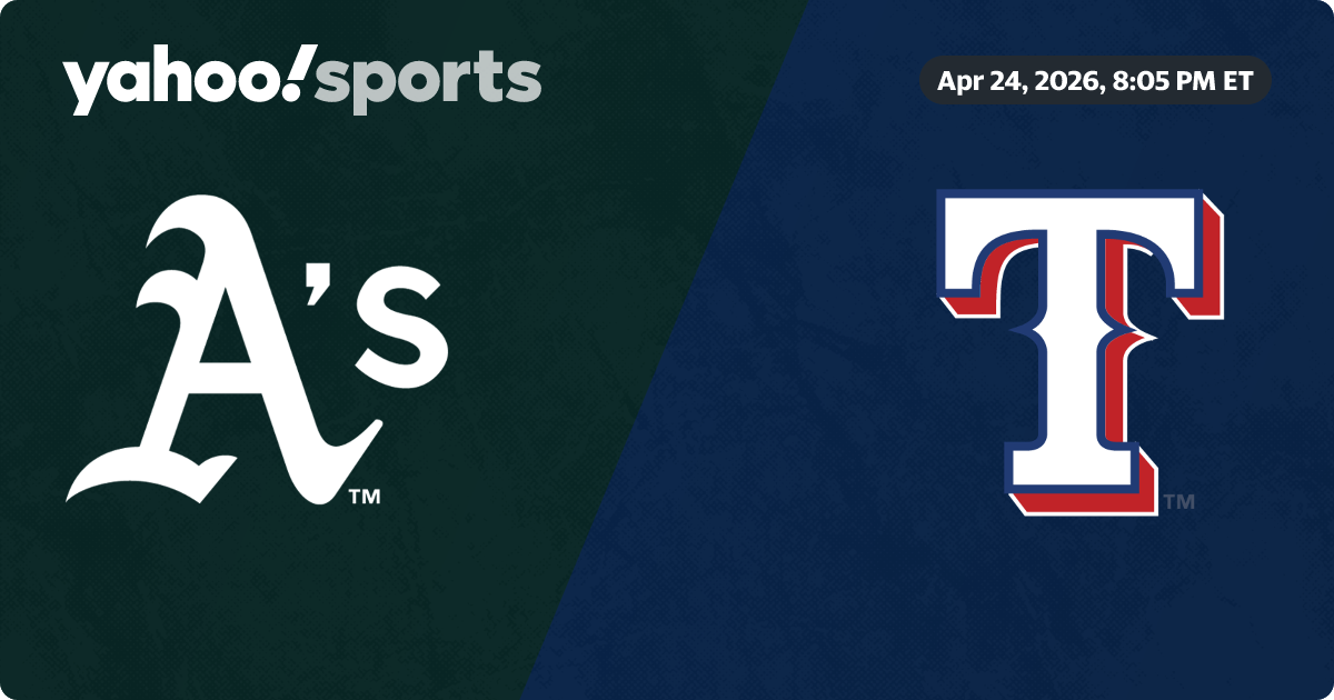 Athletics 8 - Texas Rangers 1: Final score, results, recap, box score, stats - Yahoo Sports
